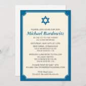 Aangepaste Bar Mitswa Uitnodiging - Kleur wijzigen (Voorkant / Achterkant)