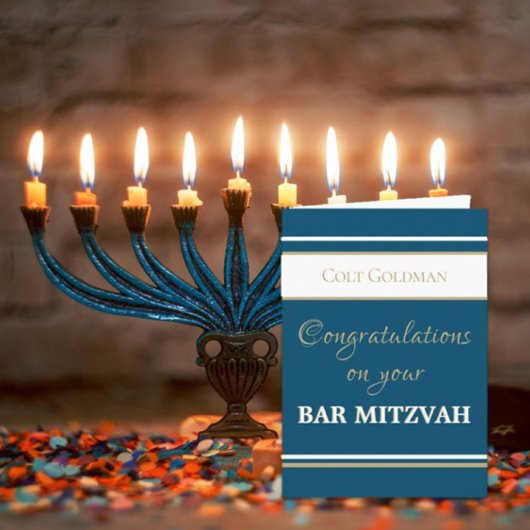 Aangepaste Bar Mitzvah Congrats Kaart