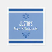 Aangepaste Bar Mitzvah feestservetten Servet (Voorkant)