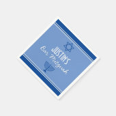 Aangepaste Bar Mitzvah feestservetten Servet (Hoek)