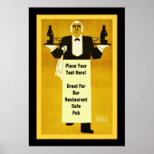 Aangepaste bar/restaurant poster (Voorkant)