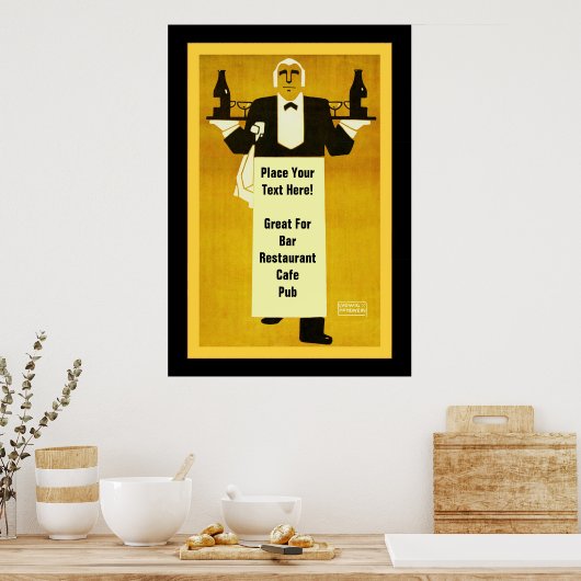 Aangepaste bar/restaurant poster (Keuken)
