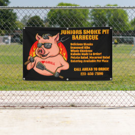 Aangepaste Barbecue Smoker Mobiele Zakelijke Banne Spandoek