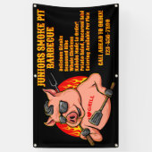 Aangepaste Barbecue Smoker Mobiele Zakelijke Banne Spandoek (Verticaal)