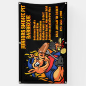 Aangepaste Barbecue Smoker Mobiele Zakelijke Banne Spandoek (Verticaal)