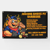 Aangepaste Barbecue Smoker Mobiele Zakelijke Banne Spandoek (Horizontaal)