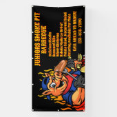 Aangepaste Barbecue Smoker Mobiele Zakelijke Banne Spandoek (Verticaal)