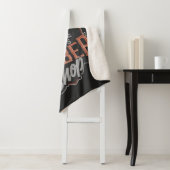 Aangepaste Barber Shop Hipster Skull en Razors Sherpa Deken (In situ)