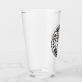 Aangepaste Barber Shop Skull Rockabilly Salon Glas (Rechts)