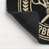 Aangepaste Barber Shop Skull Rockabilly Salon Muismat (Hoek)