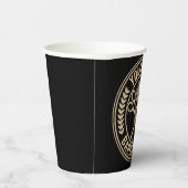 Aangepaste Barber Shop Skull Rockabilly Salon Papieren Bekers (Rechts)