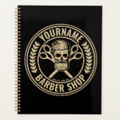 Aangepaste Barber Shop Skull Rockabilly Salon Planner (Voorkant)