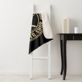 Aangepaste Barber Shop Skull Rockabilly Salon Sherpa Deken (In situ)