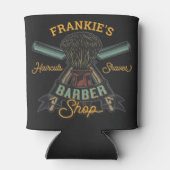 Aangepaste Barber Winkel Retro Haircuts Shaves Blikjeskoeler (Achterkant)