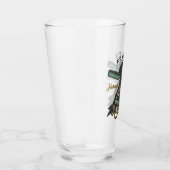 Aangepaste Barber Winkel Retro Haircuts Shaves Glas (Rechts)