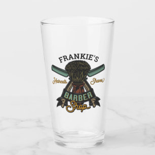 Aangepaste Barber Winkel Retro Haircuts Shaves Glas