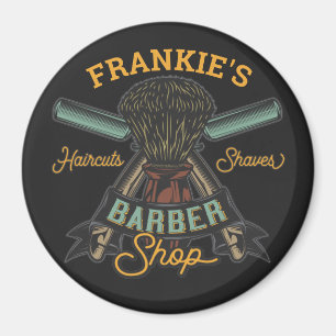 Aangepaste Barber Winkel Retro Haircuts Shaves Magneet