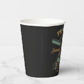 Aangepaste Barber Winkel Retro Haircuts Shaves Papieren Bekers (Rechts)