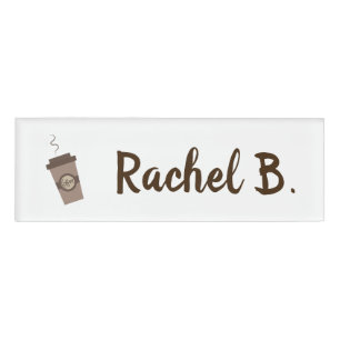 Aangepaste Barista Cafe Coffee Shop Naambadge
