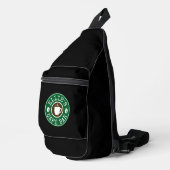 Aangepaste barista draagtas met coffeeshop logo sling bag (Rechterhoek)