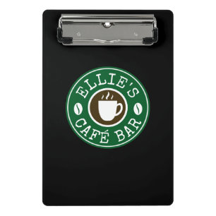 Aangepaste barista mini klembord voor koffiezaak