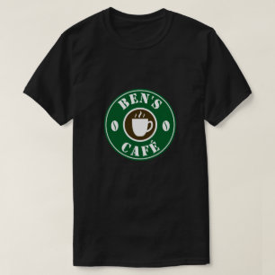 Aangepaste barista op shirten voor café of koffie t-shirt