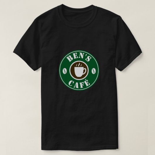 Aangepaste barista op shirten voor café of koffiem t-shirt (Design voorkant)