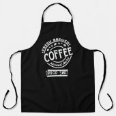 Aangepaste barista schorten voor coffeeshop of caf (Voorkant)