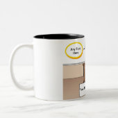 Aangepaste Bartender - Vrouw Cartoon Tweekleurige Koffiemok (Links)