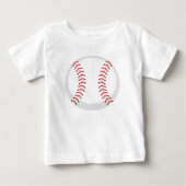 Aangepaste Baseball Baby Fine Jersey T-Shirt (Voorkant)