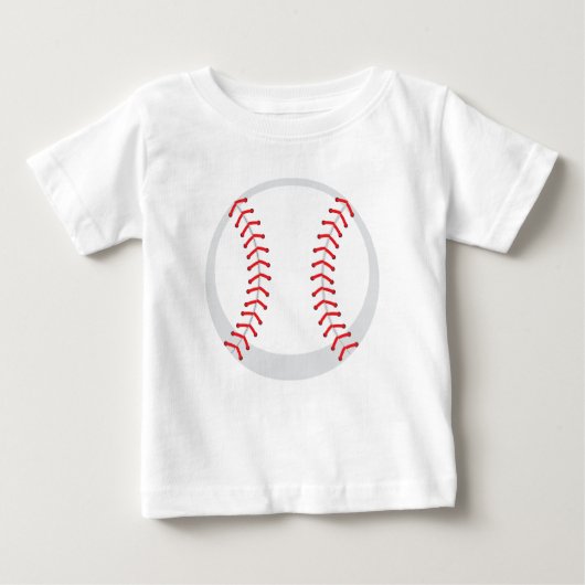Aangepaste Baseball Baby Fine Jersey T-Shirt (Voorkant)