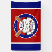 Aangepaste Baseball Baby shower banner bevestigen (Verticaal)