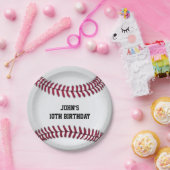 Aangepaste Baseball-Borden Papieren Bordje (Feest)