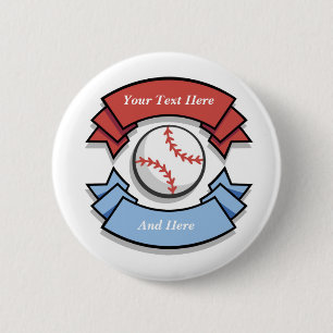 Aangepaste Baseball-Buttonnen Ronde Button 5,7 Cm