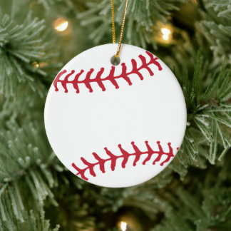 Aangepaste Baseball cadeau voor sportteam Keramisch Ornament