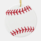 Aangepaste Baseball cadeau voor sportteam Keramisch Ornament (Voorkant)