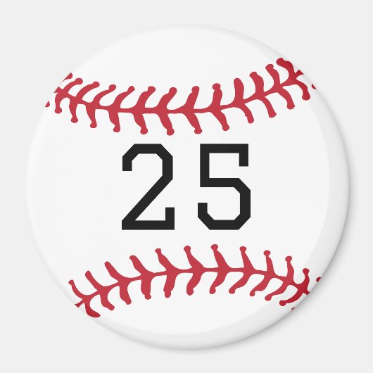 Aangepaste Baseball cadeau voor sportteam Magneet (Voorkant)