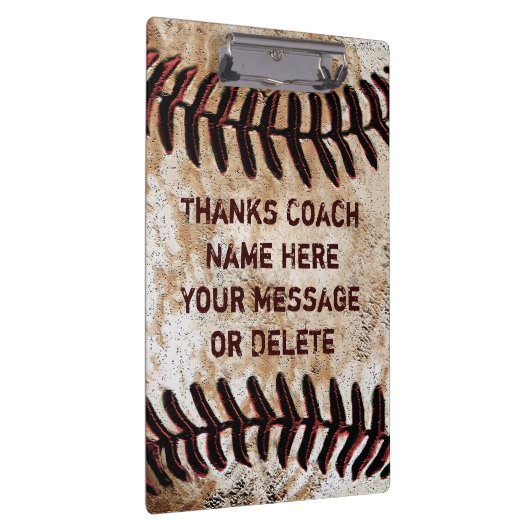 Aangepaste Baseball Coach Clipboard Cool  Klembord (Rechts)