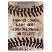 Aangepaste Baseball Coach Clipboard Cool  Klembord (Voorkant)