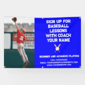 Aangepaste Baseball Coach Coaching Klasse Lessen B Spandoek (Horizontaal)