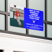 Aangepaste Baseball Coach Coaching Klasse Lessen B Spandoek (Buitenkant Gebouw)