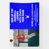 Aangepaste Baseball Coach Coaching Klasse Lessen B Spandoek (Verticaal)