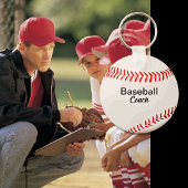 Aangepaste Baseball Coach Keepsake Sleutelhanger