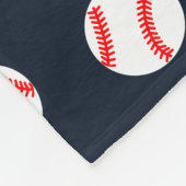 Aangepaste Baseball Fleece Blanket Deken (Hoek)