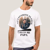 Aangepaste baseball-foto van mijn favoriete baseba t-shirt (Voorkant)