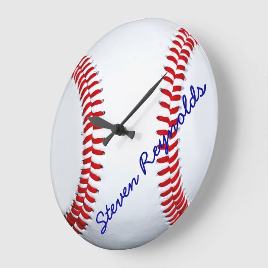 Aangepaste Baseball Grote wandklok (Hoek)