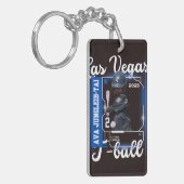 Aangepaste Baseball Keychain (Voorkant Links)