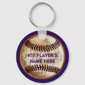 Aangepaste Baseball-keyketens voor cadeautjes van Sleutelhanger (Voorkant)