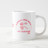 Aangepaste Baseball Moeder Team Beker | Perfecte C Grote Koffiekop (Rechts)