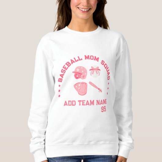 Aangepaste Baseball Moeder Team Trui| Perfecte Cad Trui (Voorkant)